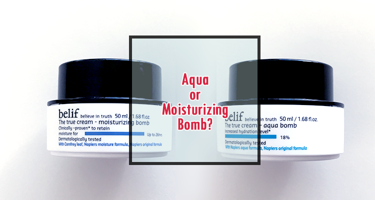 Belif Aqua or Moisturizing Bomb? - Review & Comparison | The Sesame Shop