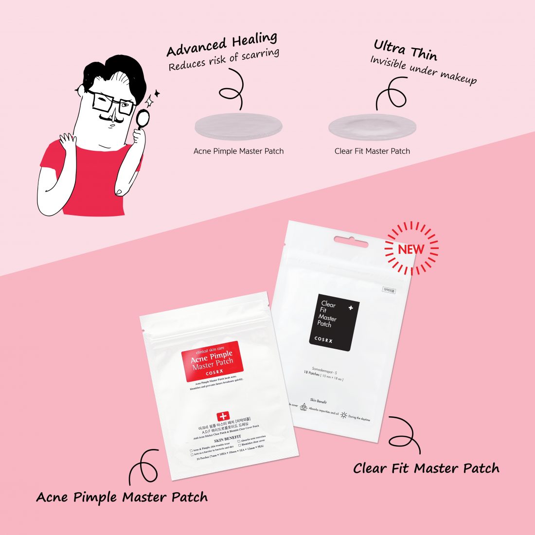 Cosrx Clear Fit Master Patch vs Acne Pimple Master Patch - Review