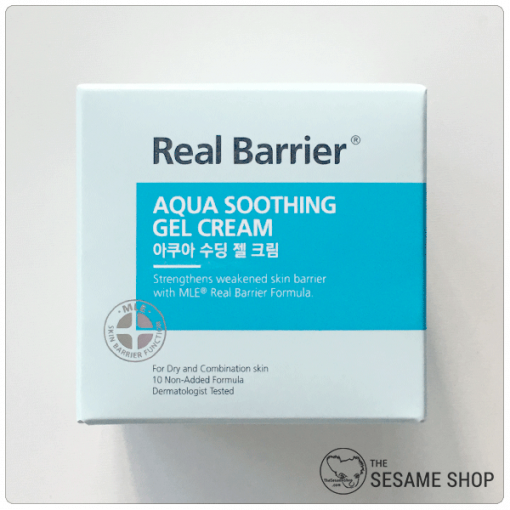 Real Barrier Aqua Soothing Gel Cream - box
